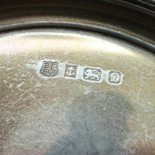 78 - Hallmarked silver dish, Birmingham assay, D: 15 cm, 159g. UK P&P Group 1 (£16+VAT for the first lot ... 