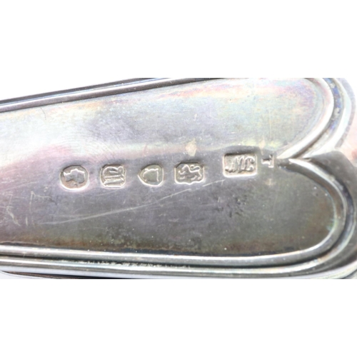 87 - Hallmarked silver Victorian fish servers, London assay 1855, 320g. UK P&P Group 2 (£20+VAT for the f... 