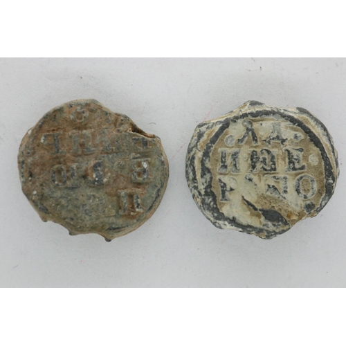 118 - Two well detailed medieval lead seals. UK P&P Group 0 (£6+VAT for the first lot and £1+VAT for subse... 