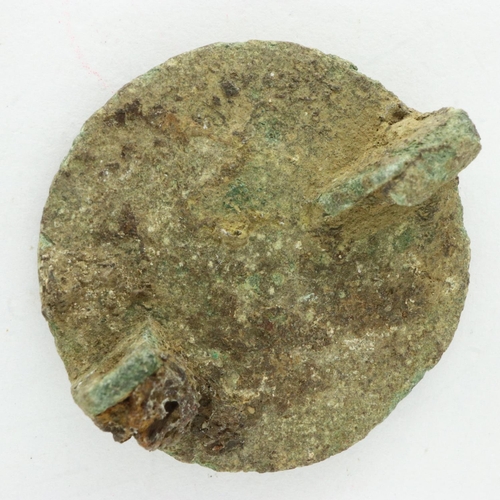 132 - Roman applique star form badge, some enamel intact. UK P&P Group 0 (£6+VAT for the first lot and £1+... 