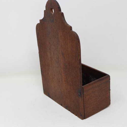 235 - Carved wood wall handing letter rack, H: 20 cm. UK P&P Group 2 (£20+VAT for the first lot and £4+VAT... 