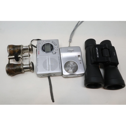 279 - Collection of binoculars, a camera and a boxed Nokia mobile phone. UK P&P Group 3 (£30+VAT for the f... 