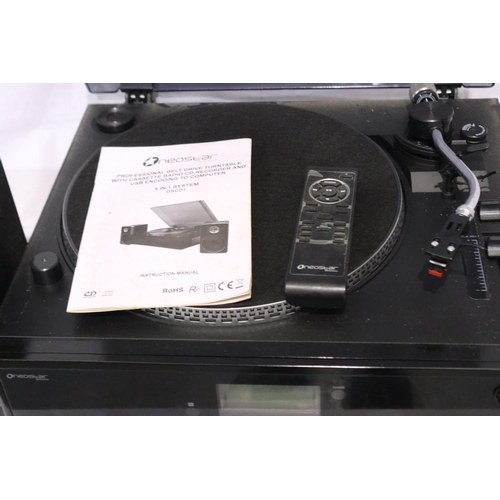 331 - Neostar Electronics belt drive turntable, model GSCD1. All electrical items in this lot have been PA... 