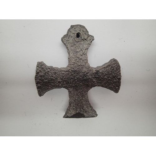 2280 - British WWI trench-cast Valour cross. These examples were cast from recovered shrapnel. UK P&P Group... 