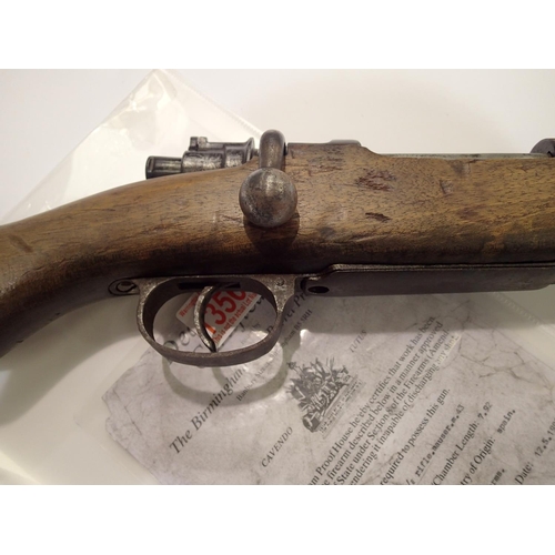 2235 - Mauser M43, old spec deactivation with certificate. Fully strippable. UK P&P Group 3 (£30+VAT for th... 