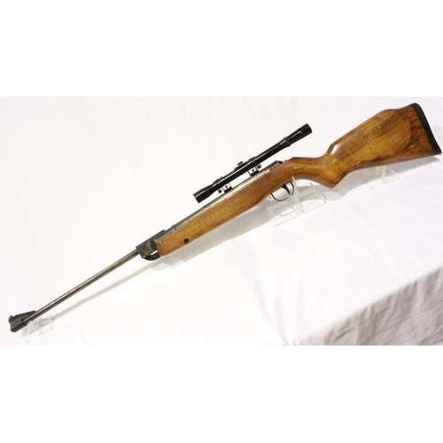 2006 - Webley Hawk .22 air rifle with scope. UK P&P Group 3 (£30+VAT for the first lot and £8+VAT for subse... 