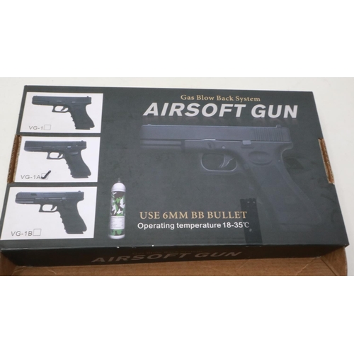 2009 - GBB green CO2 pistol G18, A/F. UK P&P Group 1 (£16+VAT for the first lot and £2+VAT for subsequent l... 