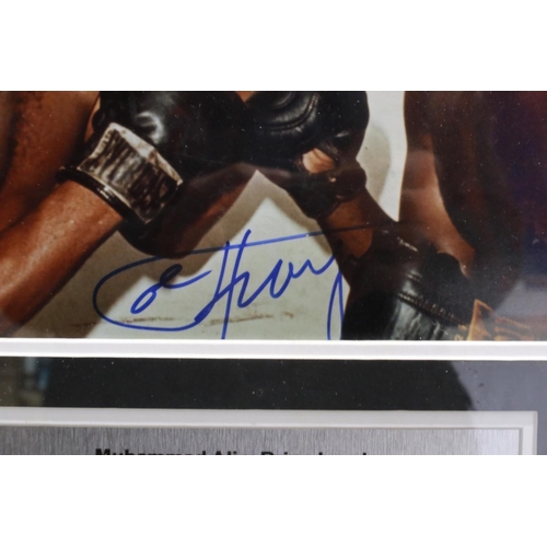 2026 - A montage of facsimile boxing and Muhammad Ali signed ephemera, all signatures appear to be printed.... 