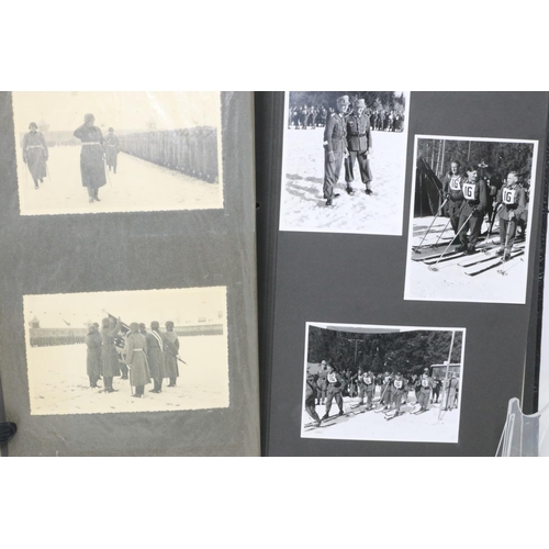 2047 - German WWII military presentation photograph album with contents. UK P&P Group 1 (£16+VAT for the fi... 