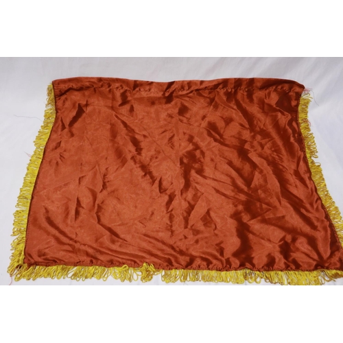 2053 - Vietnam War period South Vietnam Vietcong victory flag in embroidered silk and fringed. UK P&P Group... 