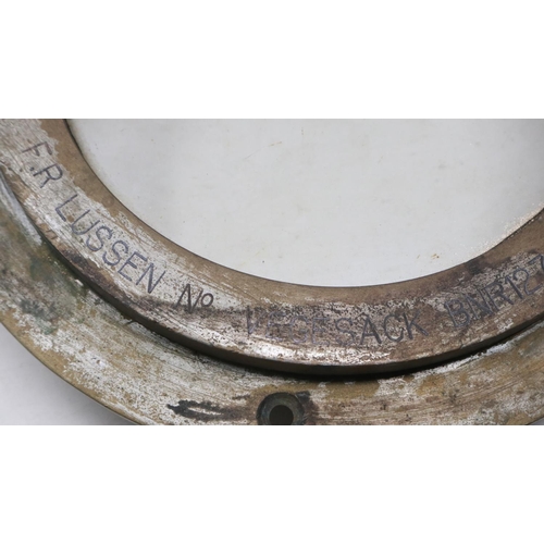 2090 - WWII German Kriegsmarine Schnell Boot (Fast Boat / E-Boat) inner porthole. UK P&P Group 3 (£30+VAT f... 