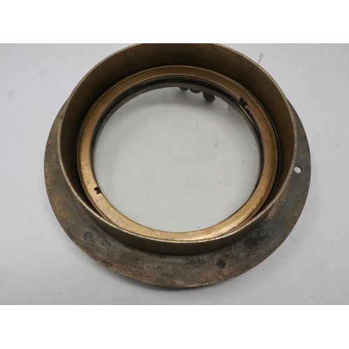 2090 - WWII German Kriegsmarine Schnell Boot (Fast Boat / E-Boat) inner porthole. UK P&P Group 3 (£30+VAT f... 