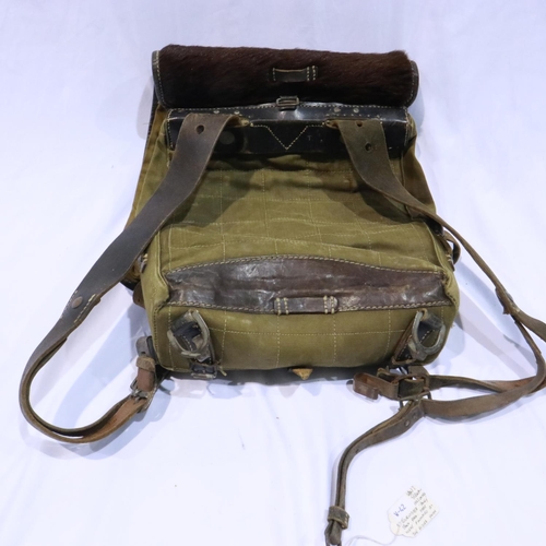 2094 - WWII German 1942 dated Tournister Pony backpack. These were favoured by the Hitler Youth. UK P&P Gro... 