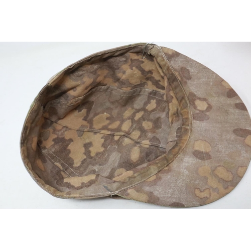 2100 - Third Reich Waffen SS Tarnmütze reversible camouflage cap. UK P&P Group 2 (£20+VAT for the first lot... 