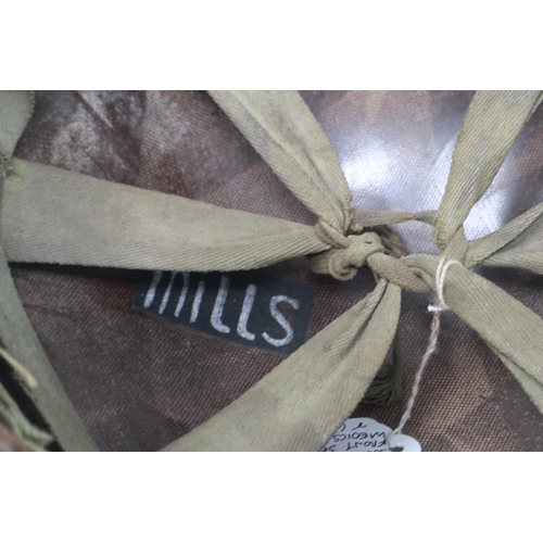 2124 - WWII US swivel bale front seam medics helmet and liner. UK P&P Group 3 (£30+VAT for the first lot an... 