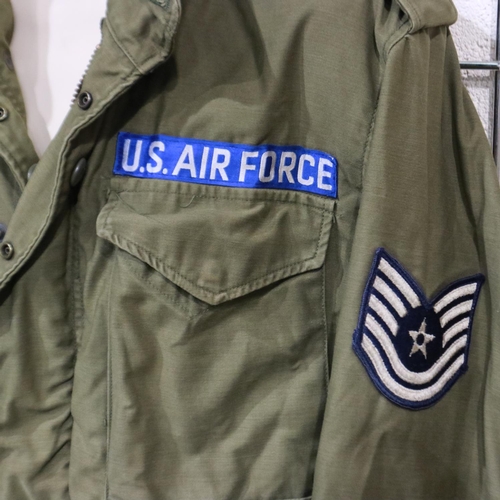 2169 - An American Vietnam War period or similar USAF combat jacket, named to Ritchley, with Military Airli... 