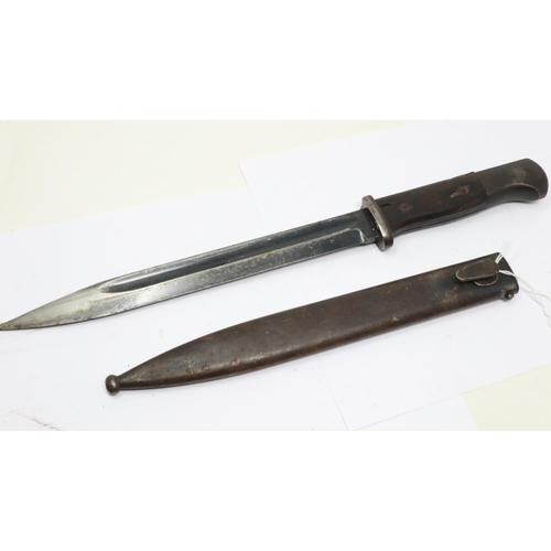 2194 - German WWII K98 bayonet and steel scabbard. UK P&P Group 2 (£20+VAT for the first lot and £4+VAT for... 