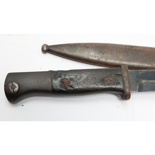 2194 - German WWII K98 bayonet and steel scabbard. UK P&P Group 2 (£20+VAT for the first lot and £4+VAT for... 