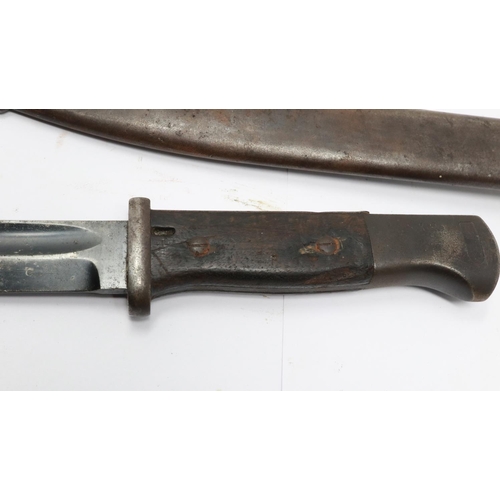 2194 - German WWII K98 bayonet and steel scabbard. UK P&P Group 2 (£20+VAT for the first lot and £4+VAT for... 