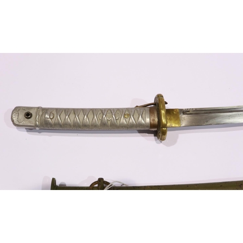 2203 - WWII Japanese NCOs sword, a very good example with visible markings from the Tokyo Arsenal and seria... 