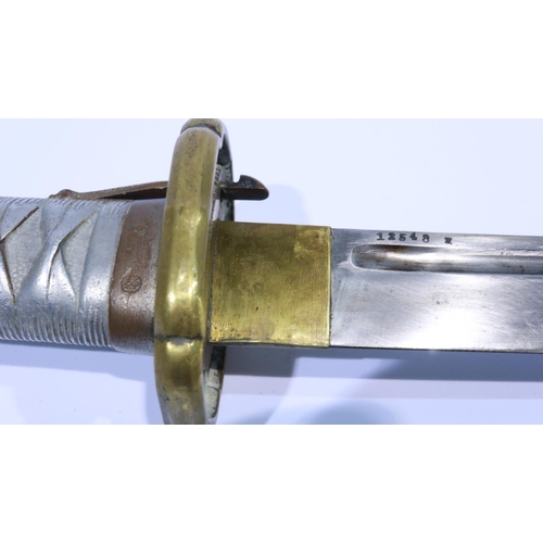 2203 - WWII Japanese NCOs sword, a very good example with visible markings from the Tokyo Arsenal and seria... 