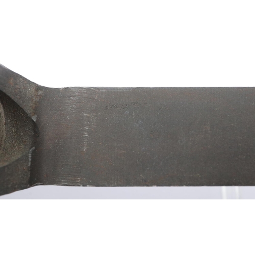 2207 - Belgian M1963 type C socket bayonet, with steel scabbard and canvas frog. UK P&P Group 2 (£20+VAT fo... 