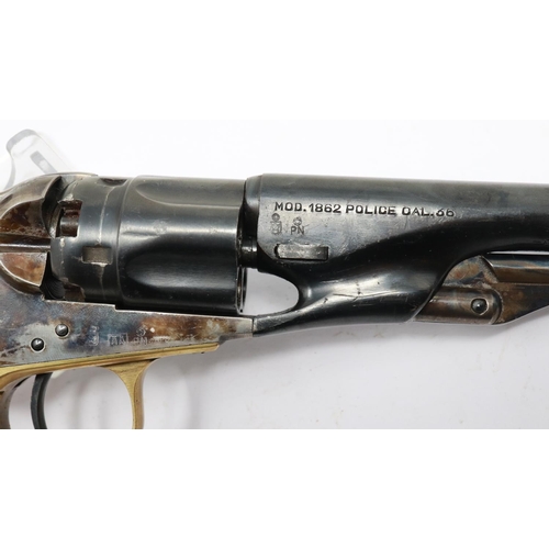 2228 - Model 1862 police .36 calibre revolver, old-spec deactivated with certificate. UK P&P Group 2 (£20+V... 