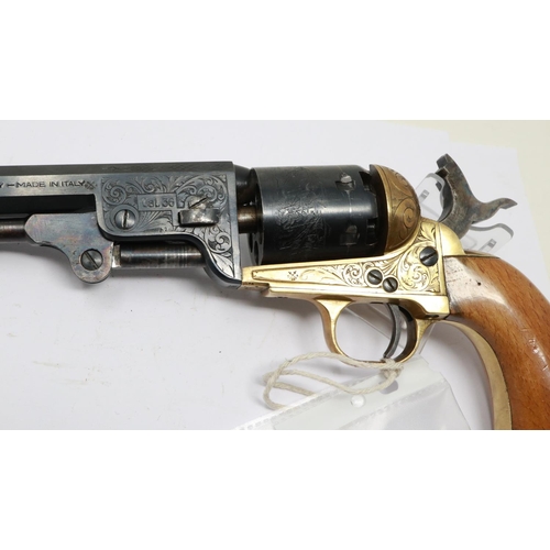 2230 - 1851 Navy Colt deluxe fully engraved deactivated 2003 with certificate. UK P&P Group 2 (£20+VAT for ... 