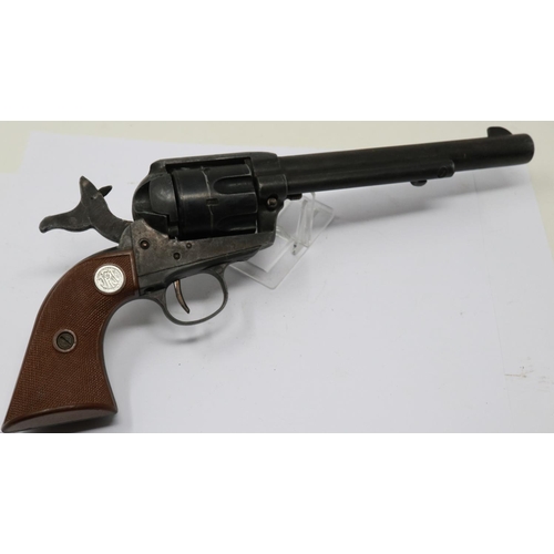 2234 - MGC long-blank firing revolver, with leather holster. UK P&P Group 2 (£20+VAT for the first lot and ... 