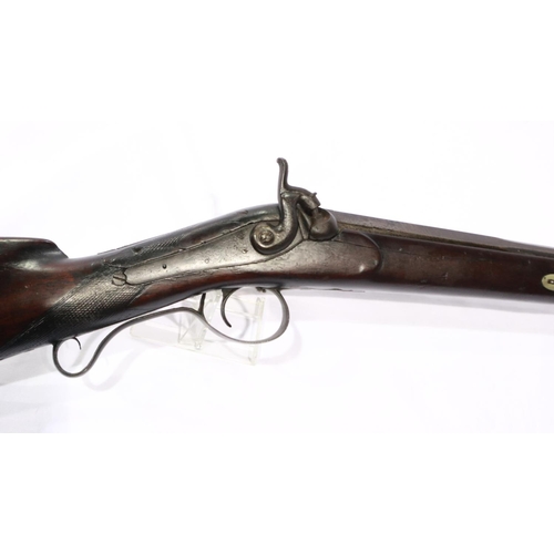 2236 - Antique 12 gauge Thomas Irwin Enniskillen shotgun with ram rod. UK P&P Group 3 (£30+VAT for the firs... 