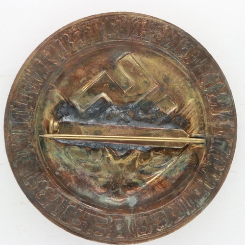 2275 - Third Reich RAD/WJ Young Womens commemorative gold grade brooch. UK P&P Group 2 (£20+VAT for the fir... 