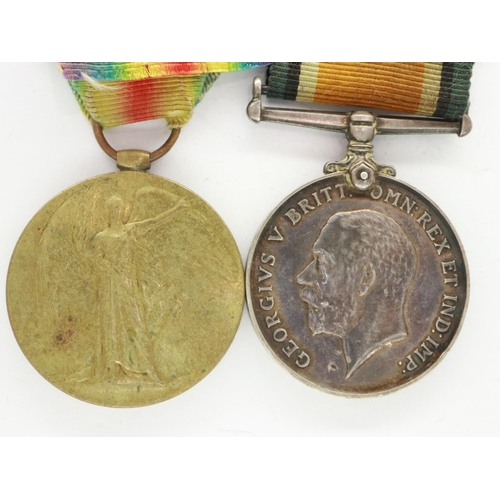 2282 - WWI medal pair to 34380 Private J Mack, Royal Scots. Mack, from Berwickshire, was KIA 3rd May 1917 d... 