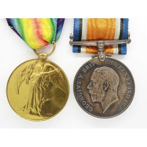 2298 - WWI medal pair to 2nd Lieutenant J S Revill (no regiment or number inscribed), possibly John Seel Re... 