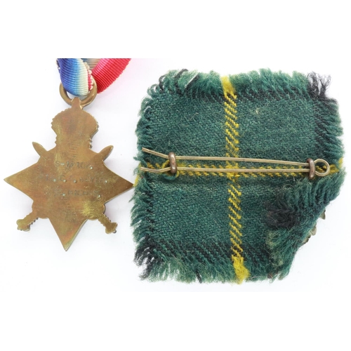 2308 - ***WITHDRAWN*** 1914-15 Star to S-12102 private C P Mayer, Gordon Highlanders, with Glengarry badge.... 