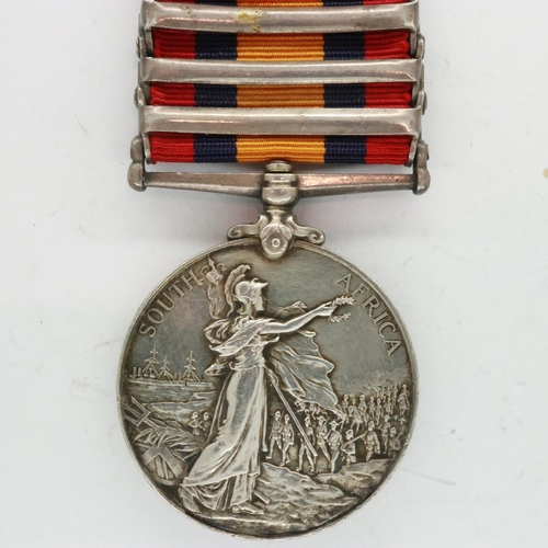 2313 - Queens South Africa Medal with 3 Bars: Transvaal, Orange Free State & Cape Colony, to:  1156 Trooper... 