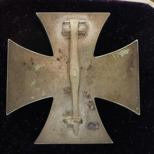 2318 - German Third Reich Iron Cross, the tapered pin numbered L15, within its fitted presentation box. UK ... 