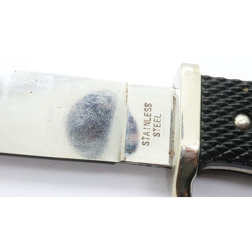 2180 - Reproduction Hitler Youth knife. UK P&P Group 2 (£20+VAT for the first lot and £4+VAT for subsequent... 