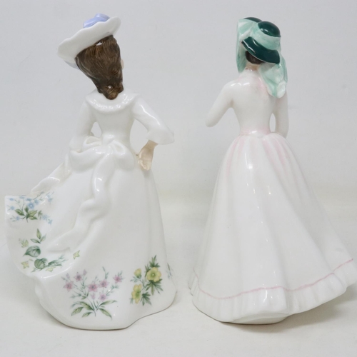 378 - Two Royal Doulton figurines, Adele HN2480 and Julia HN2706, no cracks or chips, H: 22 cm. UK P&P Gro... 