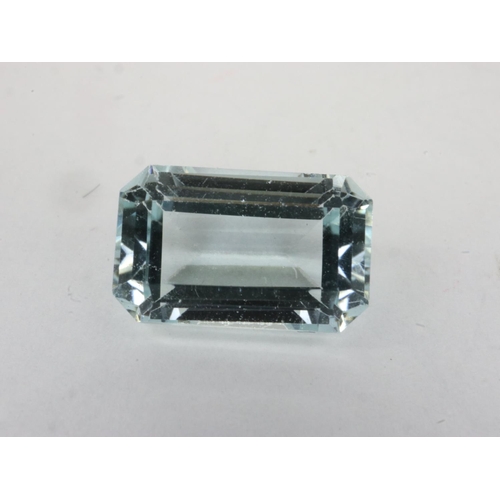 69 - Natural emerald cut loose aquamarine stone: 1.50ct. UK P&P Group 1 (£16+VAT for the first lot and £2... 