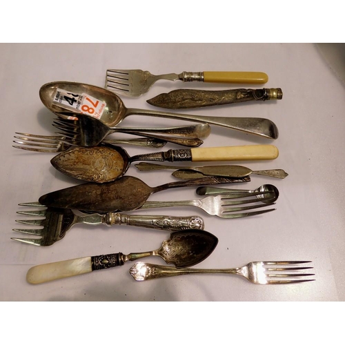 1148 - Collection of silver plated cutlery. Not available for in-house P&P