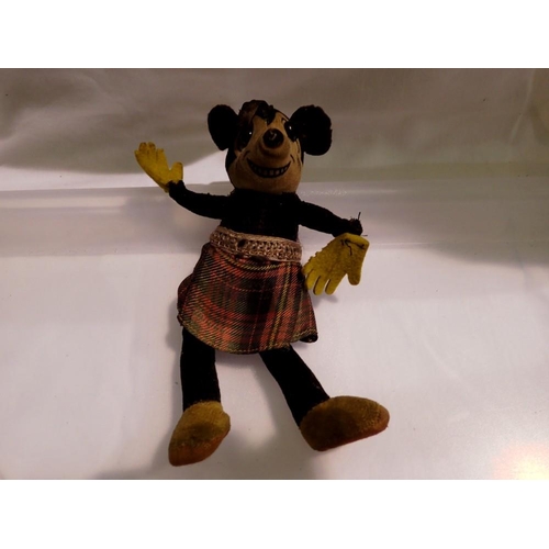 1196 - Early Minnie Mouse soft toy, H: 18 cm. UK P&P Group 1 (£16+VAT for the first lot and £2+VAT for subs... 