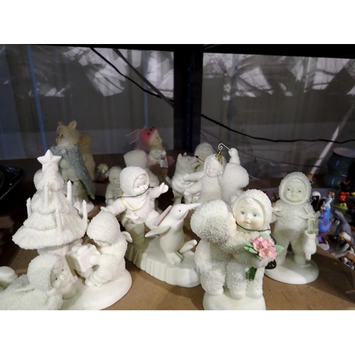 1219 - Collection of Department 56 Snow Babies. Not available for in-house P&P