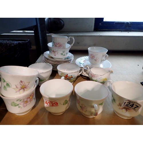 1247 - Royal Stafford tea service. Not available for in-house P&P