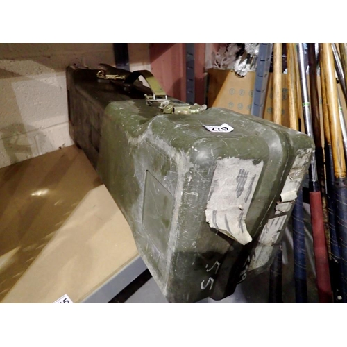 1279 - Military mortar box. Not available for in-house P&P