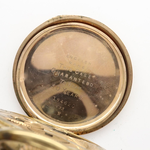 100 - Waltham half hunter crown wind pocket watch in a Star Dennison case, lacking second hand, not workin... 