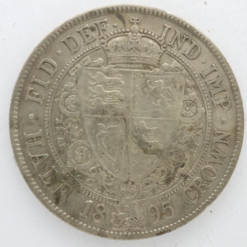 161 - 1895 silver half crown of Queen Victoria, aVF. UK P&P Group 0 (£6+VAT for the first lot and £1+VAT f... 