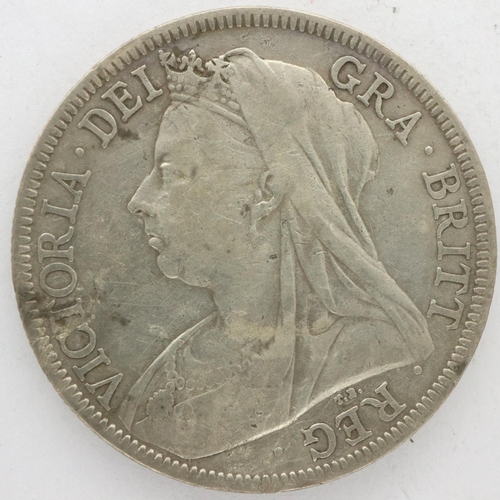 161 - 1895 silver half crown of Queen Victoria, aVF. UK P&P Group 0 (£6+VAT for the first lot and £1+VAT f... 