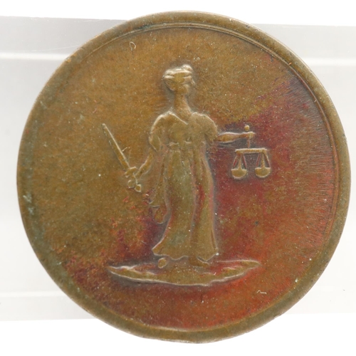 171 - 18th century British Copper Company, Brutus. UK P&P Group 0 (£6+VAT for the first lot and £1+VAT for... 