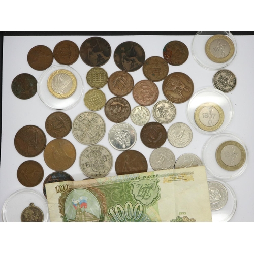 174 - Small collection of UK and world coins. UK P&P Group 1 (£16+VAT for the first lot and £2+VAT for sub... 