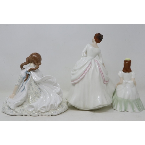 220 - Royal Worcester RSPCA limited edition figurine, Safe At Last, 1720/12500, together with two Royal Do... 